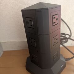電源タップ 縦型コンセント タワー式 オフィス