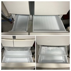 最終値下げ⭐︎Panasonic 451L 6ドア冷蔵庫　NR-FV45S2-WH3 2017年製の画像