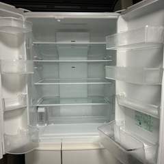 最終値下げ⭐︎Panasonic 451L 6ドア冷蔵庫　NR-FV45S2-WH3 2017年製の画像