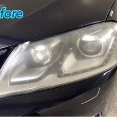【リペア基本料金 全車7,700円OFF‼️本文ご確認下さい】輸入車のヘッドライトのくすみや細かなヒビ(クラック)を徹底除去‼️VW.BMW.アウディ.ベンツおまかせ下さい✨ - 車検