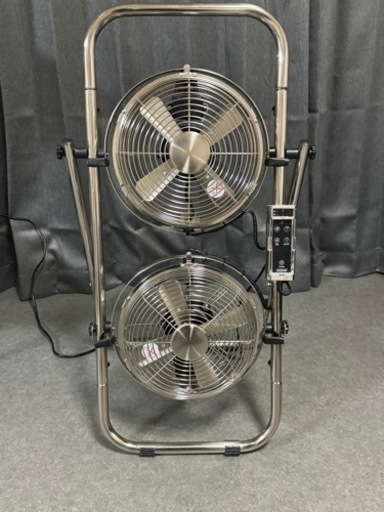 PRISMATE メタルデュアルファン  PR-F033  シルバー   廃盤品　家電 季節、空調家電 扇風機