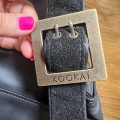 kookai メッセンジャーバッグ　黒ショルダーの画像