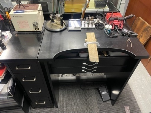 小次郎　彫金机　黒