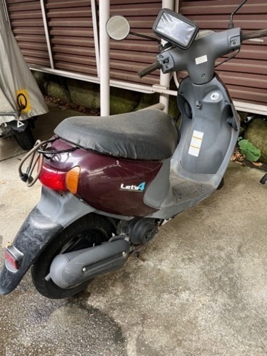 原付　バイク　レッツ4  不動車