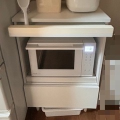 オーブンレンジ SHARP RE-S5C-W、レンジ台の画像