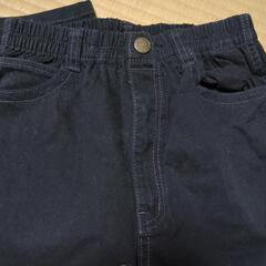 160cmハーフパンツ　黒の画像