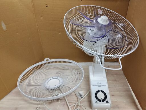 美品　東芝　壁掛扇風機　[30cm壁掛扇風機 ひも式]　首振り　風量調節：3段(弱・中・強)　ホワイト　TLF-30H20 W　2017年製
