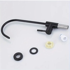 単水栓　シンプルでモダンなキッチン水栓　蛇口の画像