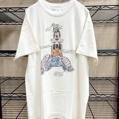 希少　美品　90s オールドディズニー　Tシャツ　グーフィー　生成り