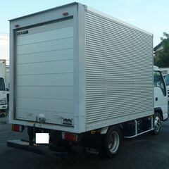 H17 いすゞエルフ　4.8ディーゼルフルフラットロー　２ｔアルミバン　スムーサー5ＭＴ　ＡＢＳ　エアバック　ＡＳＲ　ラッシングレール2段　サイドドア　検付き1年　　16918　　の画像