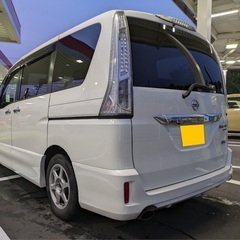 25年式☆ガソリン代 節約☆S-HYBRID入りました‼️月々1.3万円〜分割払い可❗️車検付き！日産 セレナライダー☆8人乗り☆ナビ付き☆走行中DVD見れます☆ETC付き☆バックカメラ付き☆ウィンカーミラー☆電動スライドドア☆ドラレコ付きのフル装備☆社外アルミ☆車内広々三列シート‼️の画像