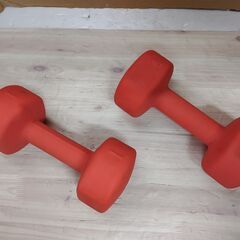Fieldoor カラーダンベル 5kg×2個セット　クロロプレンゴムコーティングで握りやすい！エクササイズに最適なダンベル！の画像