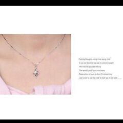 ≒j→→→m10-18--刻印有り/天使の翼ブリリアントペンダントネックレス07の画像