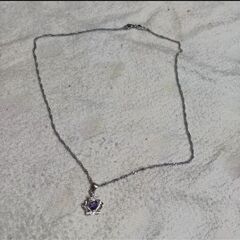    j→→→m10-18--アメジストＣＺクラウンペンダントの画像