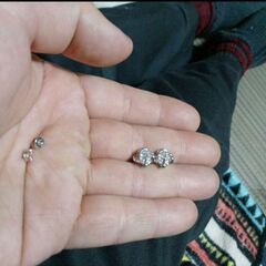 j→→→m10-19/刻印/ブリリアントゴージャスフラワーピアスC＊Bの画像