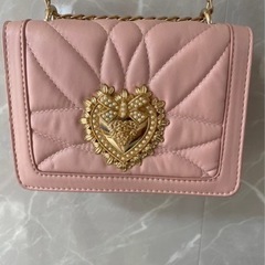 ショルダーバック かばん ピンク ハート レディース の画像