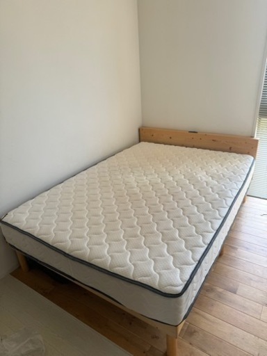 家具 ベッド　ダブルベッド(フレーム＆マットレスのセット)
