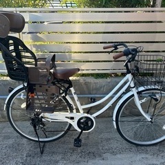 子供乗せ自転車　26インチ　レインカバー付き