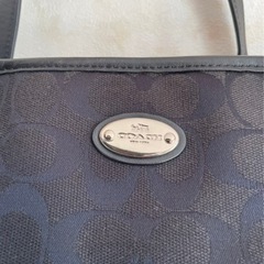 COACH コーチ トートバッグ レディース 黒 a4サイズの画像