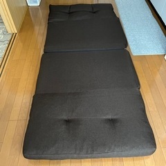 リクライニング付き　ソファーベッド（横幅90cm）の画像