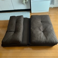 リクライニング付き　ソファーベッド（横幅90cm）の画像