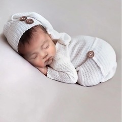 子供用品 ニューボーンフォト　ベビー用品　新生児　2点セットの画像