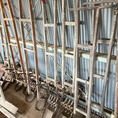 レトロ農具　手押し除草機　馬鋤　万石　千歯　等
