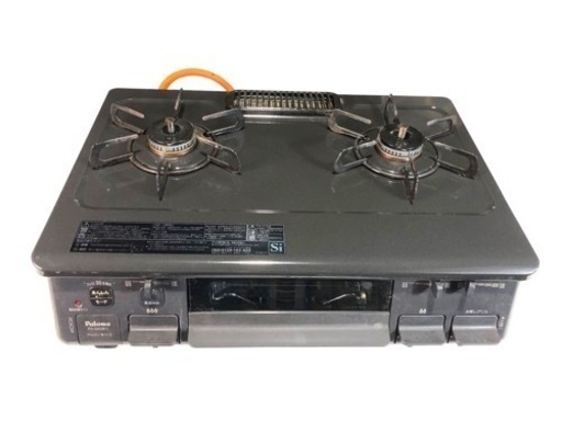 パロマ LPガス用 ガスコンロ PA-S42B-1L ガステーブル 調理機器 プロパンガス 家庭用 ブラック 中古家電 料理用 動作品 コンロ