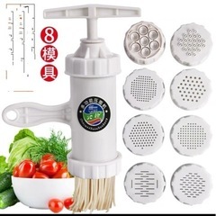 8個/1セット、手動プラスチック製麺機、家庭用キッチンツール製麺...