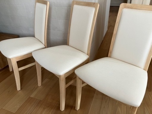 新品【値下げ】カリモク　ダイニングチェア3点ソリシア