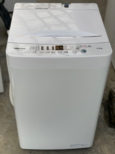 送料・設置込み可　洗濯機　4.5kg Hisense 2021年