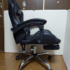 美品 株式会社もしも ワーキングチェア ゲーミングチェア OC-01 ブラックの画像