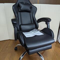 美品 株式会社もしも ワーキングチェア ゲーミングチェア OC-01 ブラックの画像