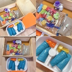 室内 砂遊びセット マジックサンド お庭でもベランダでも砂遊び 砂遊びセットの画像
