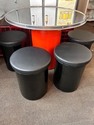 ドラム缶テーブル