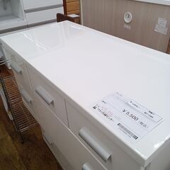★ジモティ割あり★  チェスト ホワイト H47×D42×W90...