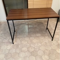 🔴木目調 テーブル 家具 オフィス用家具 机 インダストリアル 横長