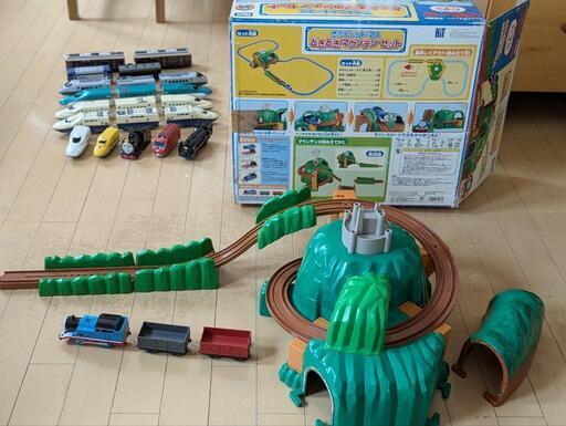 プラレール トーマスセット＆レール大量車両のセット