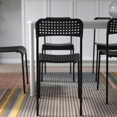 🔴IKEA イケア ADDE アッデ チェア ブラックの画像