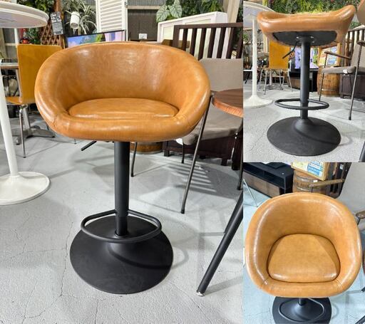 ★カウンターテーブル＆チェアセット★３点セット 丸テーブル チェア２脚 オシャレ カフェスタイル インテリア