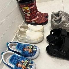長靴サンダル子供靴セット16cmの画像
