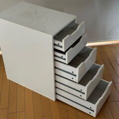 IKEA ALEX アレクス 収納 引き出し 　ホワイトの画像