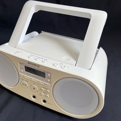 SONY CD ラジカセ ソニー ZS-S40 ホワイトの画像
