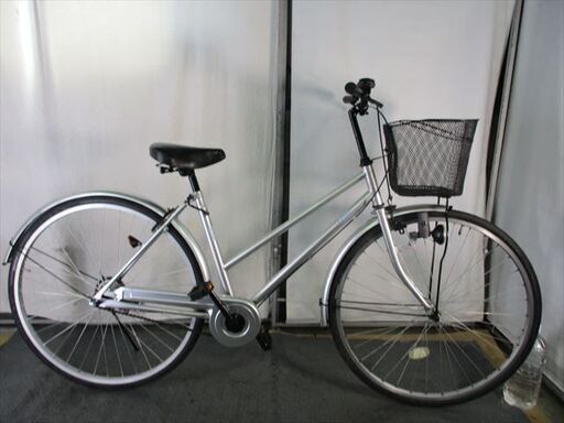 D624　★限定特価★ 中古自転車 シティ【　27インチ　シルバー 】
