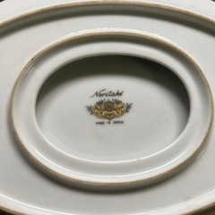 オールドノリタケ　グレービーboat ＆ 敷き皿　1947年　未使用品　の画像