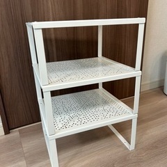IKEA イケア HYLLIS 4段ラック シルバー スチールラック