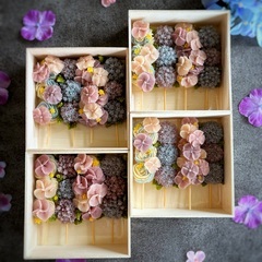 【和なは夏限定公式レッスン】あんこのお花「紫陽花お団子BOX」の画像