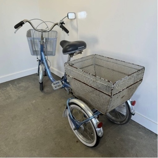 608(S)□岐阜発　△BRIDGESTONE/WAGON/ブリジストン/ワゴン/大人用三輪自転車/変速スイング無し/走行確認/防犯有り/現状品　R6.6/5□