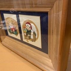 押し絵　　ガラスケース入り　差し上げますの画像