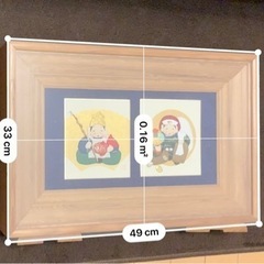 押し絵　　ガラスケース入り　差し上げますの画像